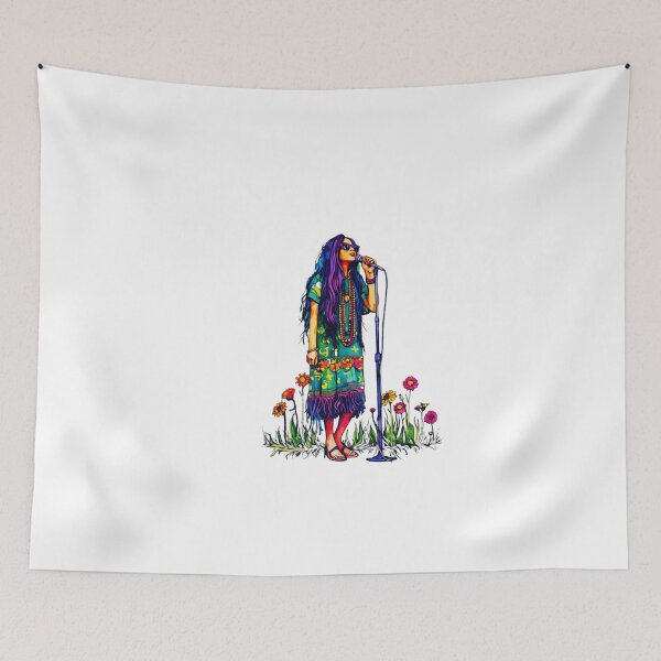 Item preview, Janis Joplin Groovy Hippie 70s Rock Legend Art designed and sold by UllricKramer.
