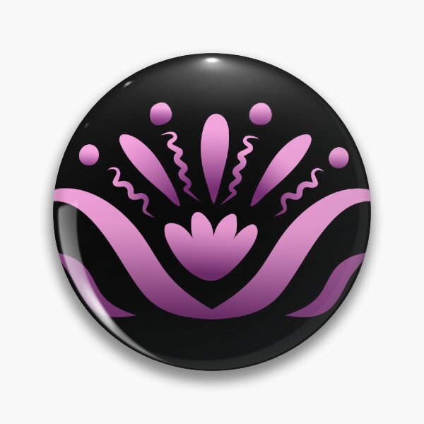 Item preview, Mystical Neon Pink Gradient Lotus Boho Ornament designed and sold by ZorianArt.