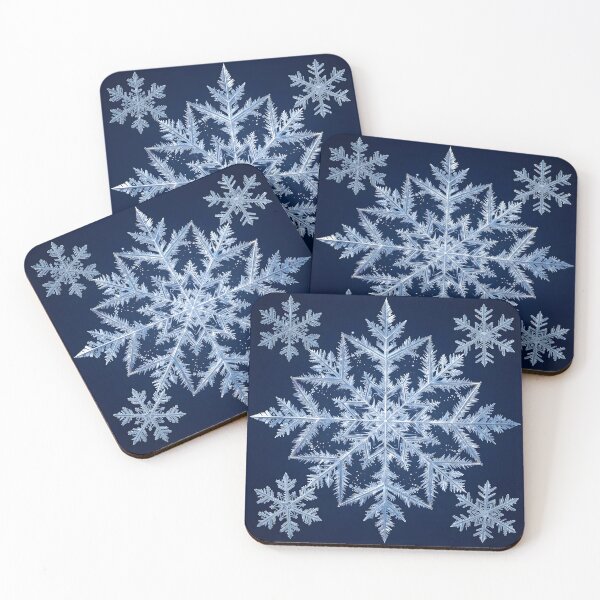 Item preview, Fractal Snowflake - Blue Winter Crystal Art designed and sold by Sybille-Yates.