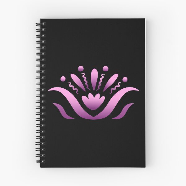 Item preview, Mystical Neon Pink Gradient Lotus Boho Ornament designed and sold by ZorianArt.