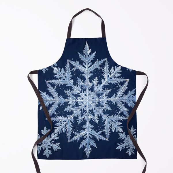 Artikelvorschau, Fraktale Schneeflocke – Blaue Winterkristallkunst entworfen und verkauft von Sybille-Yates.