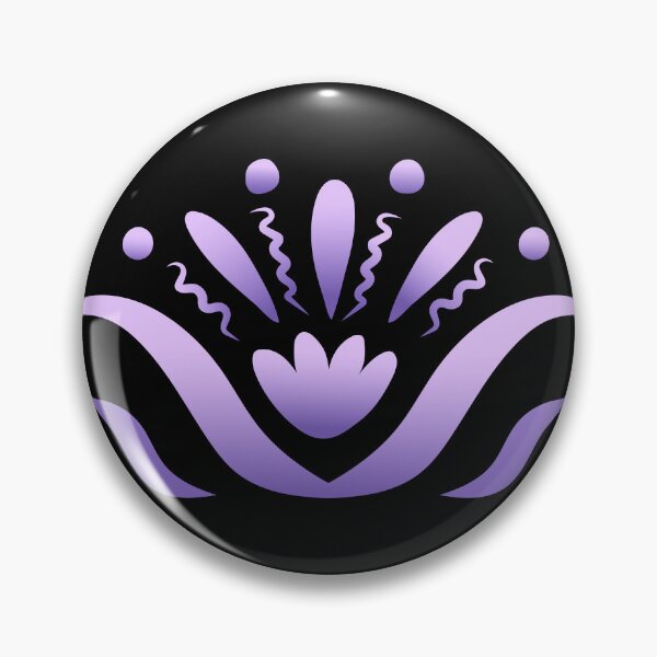 Item preview, Mystical Purple Boho Ornament Lotus Silhouette designed and sold by ZorianArt.