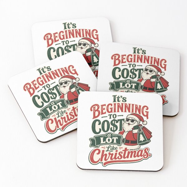 Item preview, Funny Christmas It’s Beginning to Cost a Lot Like Christmas Cool Santa Shopping Humour Holiday  designed and sold by HYPNK.