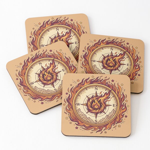 Item preview, Avatar Fire Nation Flaming Vintage Compass designed and sold by Fine-Arts-Lab.