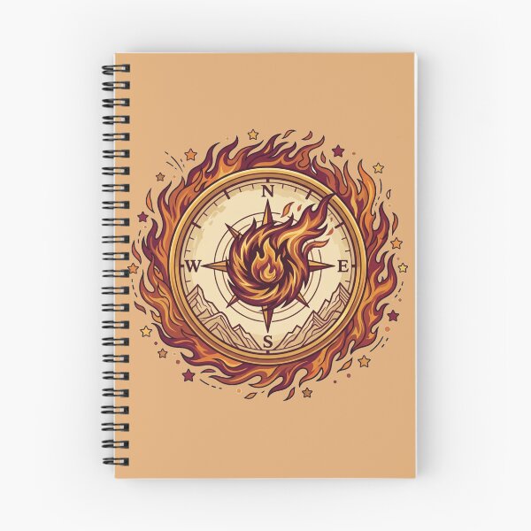 Item preview, Avatar Fire Nation Flaming Vintage Compass designed and sold by Fine-Arts-Lab.