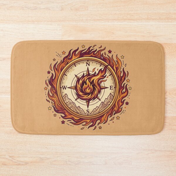Item preview, Avatar Fire Nation Flaming Vintage Compass designed and sold by Fine-Arts-Lab.