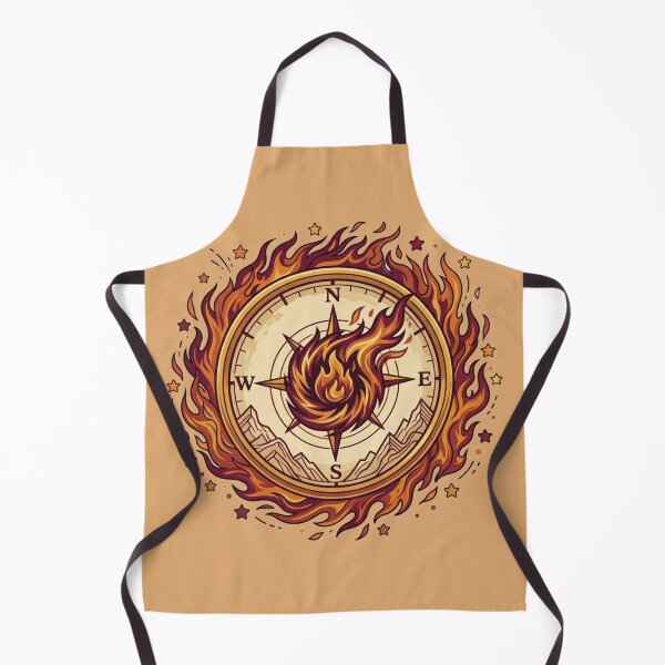 Item preview, Avatar Fire Nation Flaming Vintage Compass designed and sold by Fine-Arts-Lab.