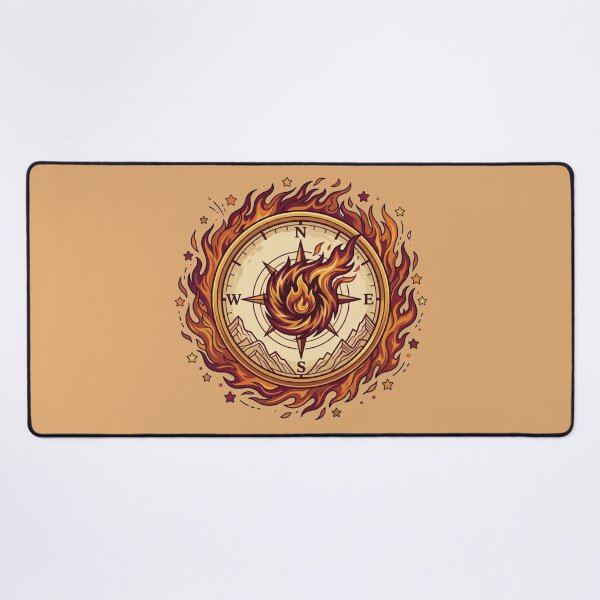 Item preview, Avatar Fire Nation Flaming Vintage Compass designed and sold by Fine-Arts-Lab.