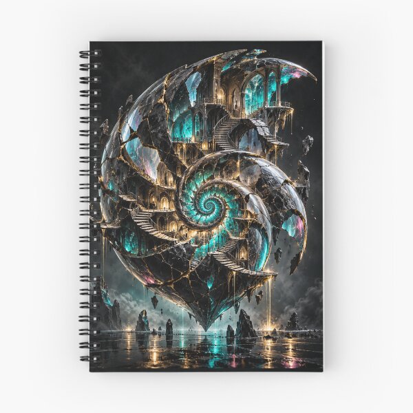 Artikelvorschau, Surreal Spiral  Architecture in Turquoise entworfen und verkauft von Personiq Kaleido.