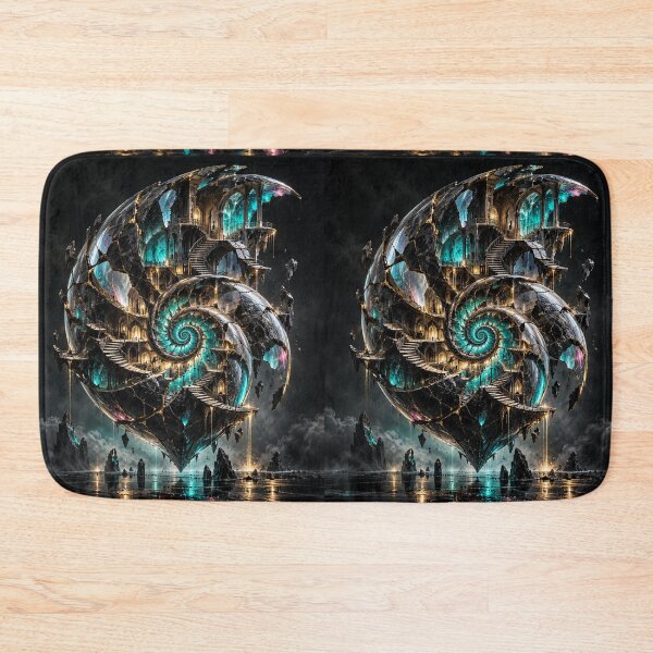 Item preview, Surreal Spiral Architecture in Turquoise designed and sold by Personiq Kaleido.