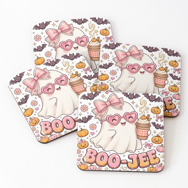 Item preview, Cute Boo-Jee Ghost Coquette Halloween Pumpkin Spice Coffee designed and sold by Thegoldenline.