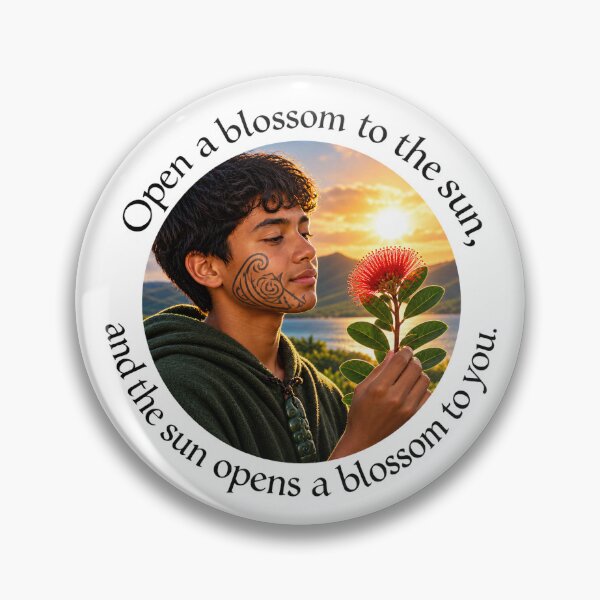 Item preview,   Polynesian Joy Chiasmus Proverb - Open a blossom to the sun | Island Wisdom Art designed and sold by ShakaLife.org.