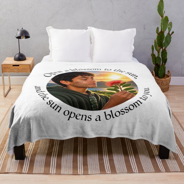 Item preview,   Polynesian Joy Chiasmus Proverb - Open a blossom to the sun | Island Wisdom Art designed and sold by ShakaLife.org.