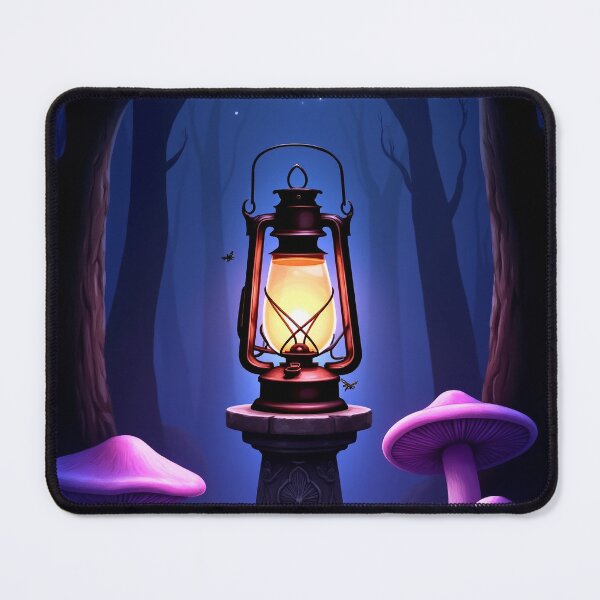Item preview, Old Lantern in Dark Enchanted Forest – Fantasy Moon Purple RBA-2026-0104-A designed and sold by IdeaSmith.