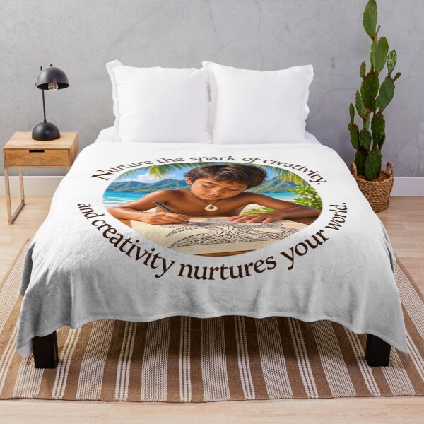 Item preview, Polynesian Creativity Proverb - Nurture the spark of creativity | Pacific Art designed and sold by ShakaLife.org.