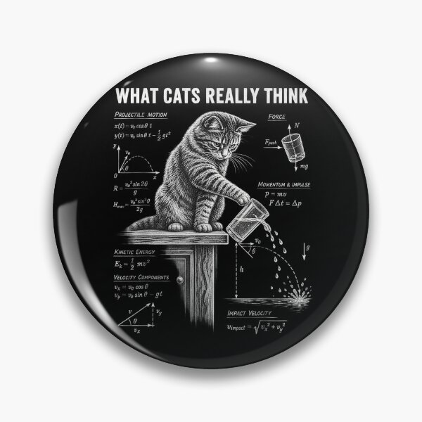 Item preview, What Cats Really Think Funny Physics Cat designed and sold by TadeoNivar.
