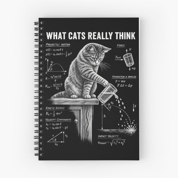Item preview, What Cats Really Think Funny Physics Cat designed and sold by TadeoNivar.