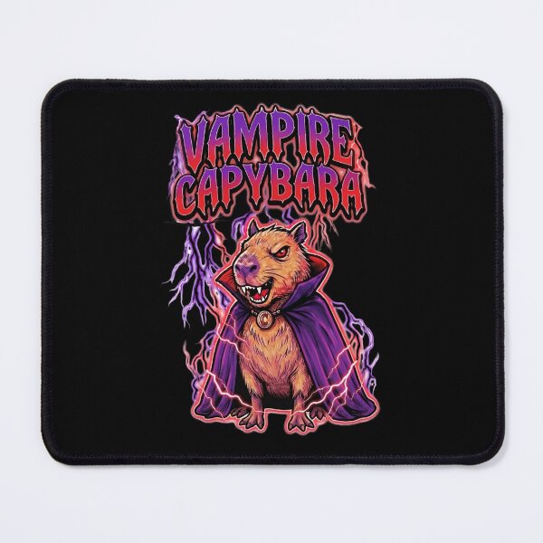 Item preview, Vampire Capybara Cute Spooky Rodent Goth Tee designed and sold by BeaBuzz.