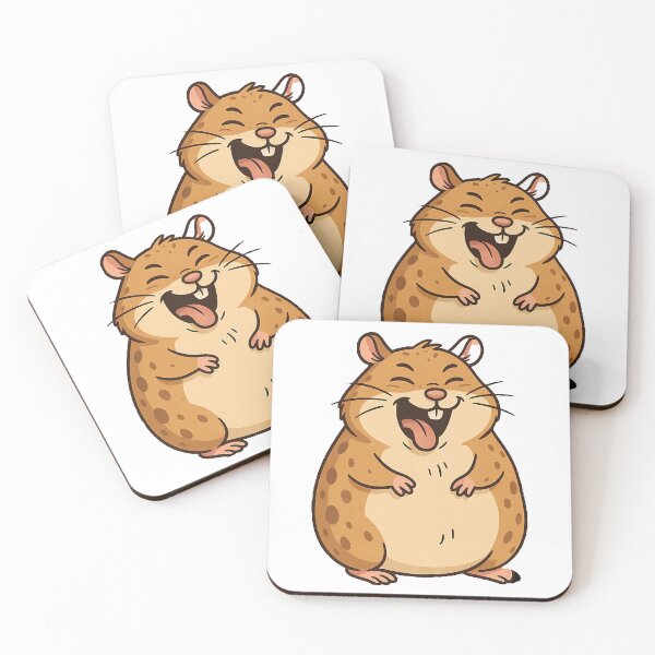 Item preview, Funny Cute Hamster Cartoon Illustration designed and sold by Aurora Prints.