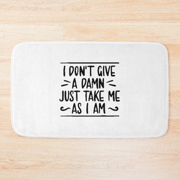 Item preview, I Don't Give A Damn Bold Statement Graphic Design designed and sold by PrinceEve.