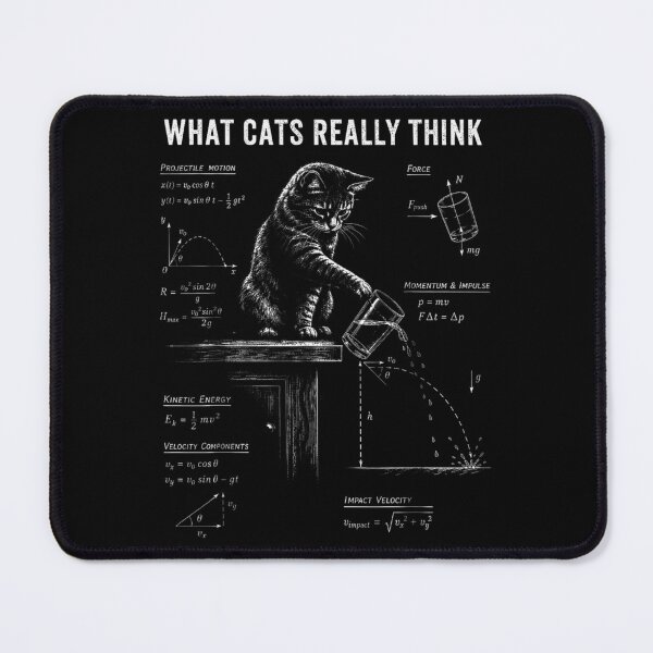 Item preview, What Cats Really Think Cat Physics Humor designed and sold by NoeValdric.
