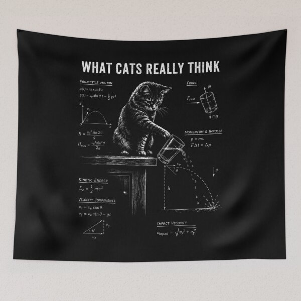 Item preview, What Cats Really Think Cat Physics Humor designed and sold by NoeValdric.