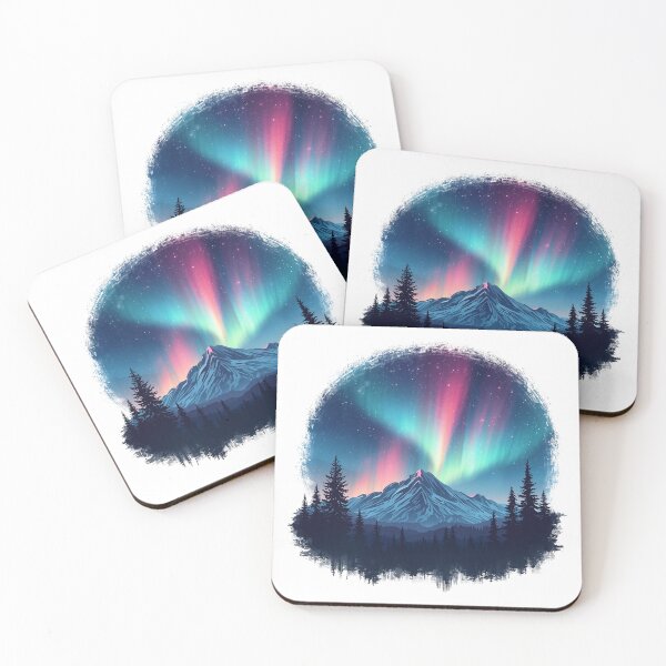 Item preview, Aurora Over the Pines designed and sold by catcurio.