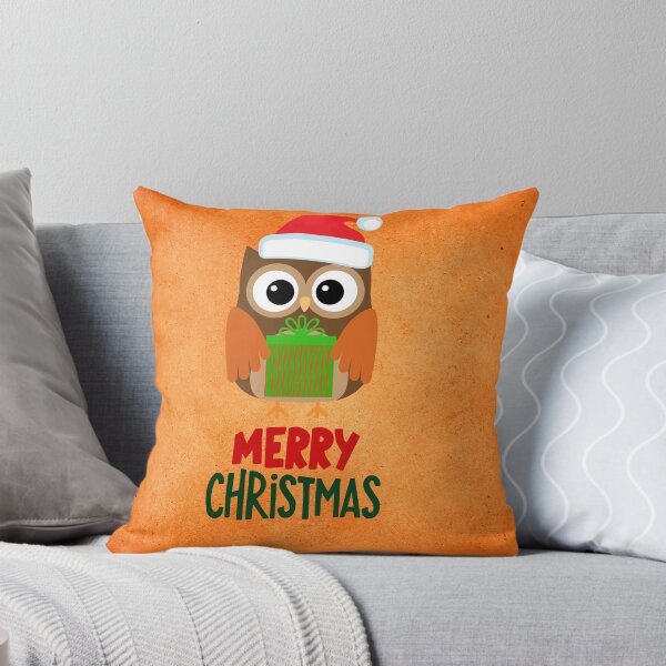 Artikelvorschau, Cute Merry Christmas Owl Holiday Art entworfen und verkauft von stormk10.