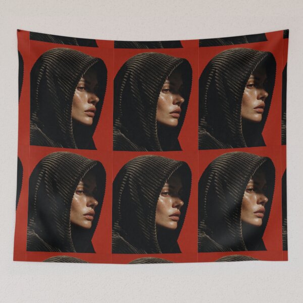 Item preview, Woman in Ribbed Hooded Shroud designed and sold by Pulsedesigner.