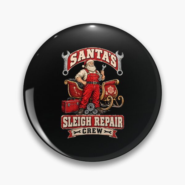 Artikelvorschau, Santas Sleigh Repair Crew Santa Mechanic Christmas Graphic entworfen und verkauft von Whirx.