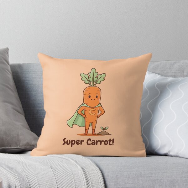 Item preview, Super Carrot Hero Cute Vegetable Superhero Mascot designed and sold by Amir Faysal.