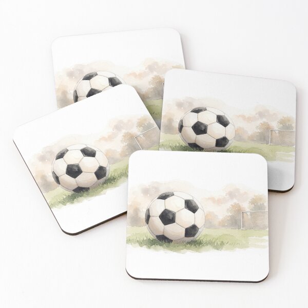 Artikelvorschau, Football Soccer Watercolour Illustration entworfen und verkauft von made by Golightly x.