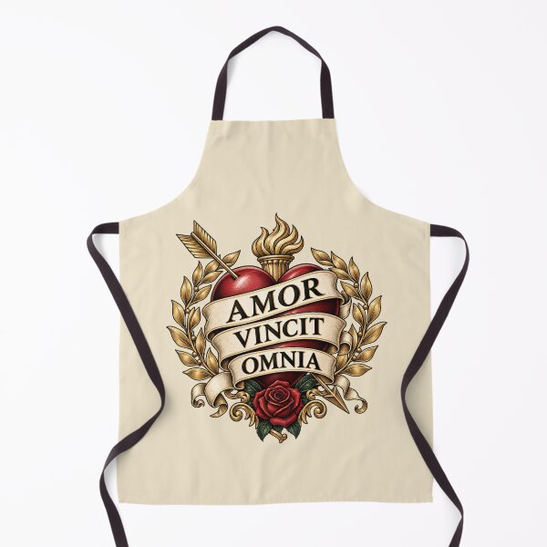 Item preview, Amor Vincit Omnia Vintage Heart Latin Love Design designed and sold by MetaModel Editions.