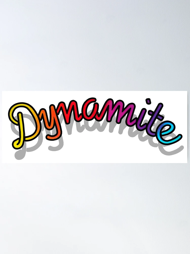 Dynamite ポスター　バックボード付き Dynamite magazine