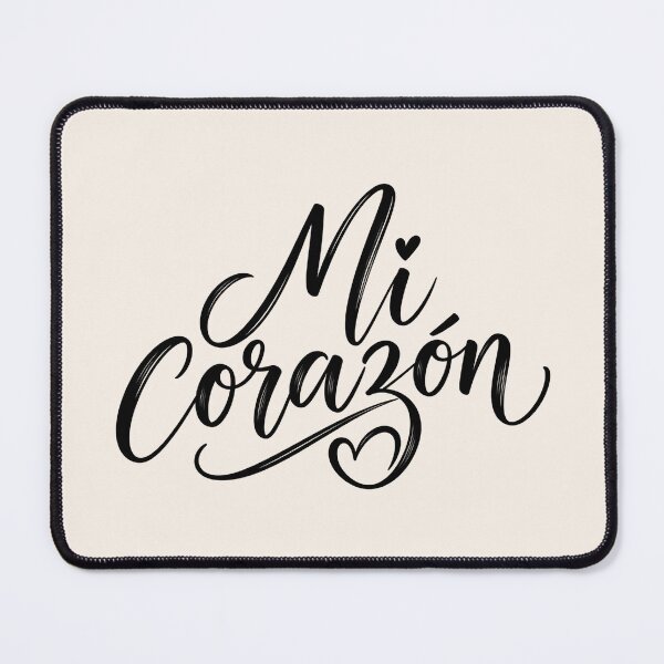 Item preview, Mi Corazón Spanish Love Romantic Script Design designed and sold by MetaModel Editions.