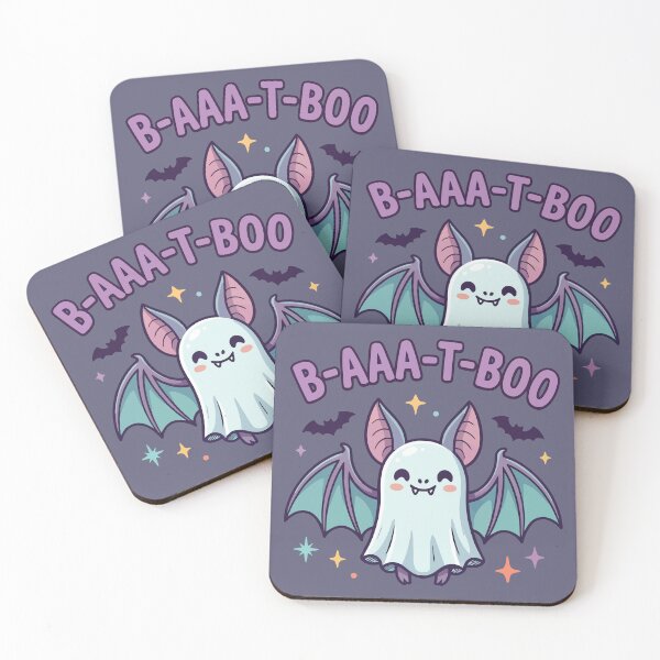 Item preview, Bat-Boo Cute Halloween Ghost Bat Kawaii Spooky designed and sold by Amir Faysal.