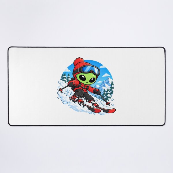 Item preview, Alien Skier | Winter Ski & Mountain designed and sold by fedetrev.