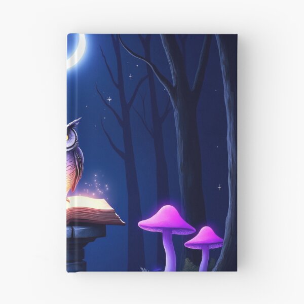 Item preview, Owl on Book in Enchanted Forest – Witchy Magic Purple RBA-2026-0107-B designed and sold by IdeaSmith.
