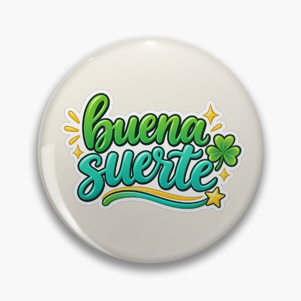 Artikelvorschau, Buena Suerte Lucky Clover Spanish Quote Design entworfen und verkauft von MetaModel Editions.