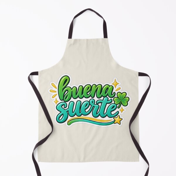 Item preview, Buena Suerte Lucky Clover Español Quote Design designed and sold by MetaModel Editions.
