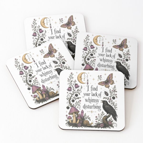 Item preview, Lack of Whimsy Gothic Crow and Mushrooms designed and sold by NoeValdric.