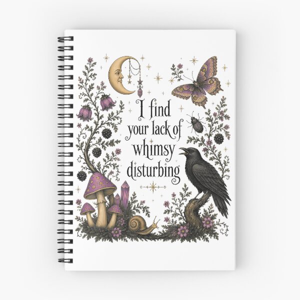 Item preview, Lack of Whimsy Gothic Crow and Mushrooms designed and sold by NoeValdric.