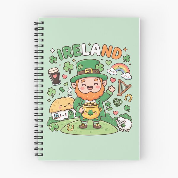 Item preview, Cute Ireland Kawaii Doodles designed and sold by Amir Faysal.