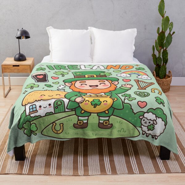 Item preview, Cute Ireland Kawaii Doodles designed and sold by Amir Faysal.