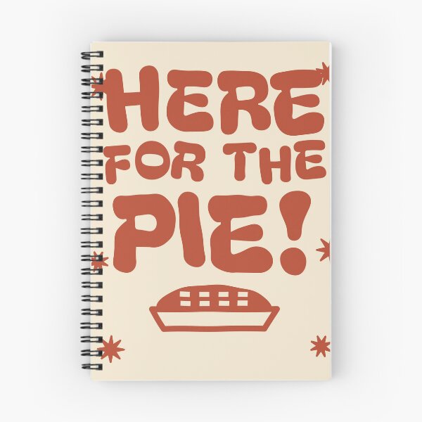 Artikelvorschau, Here for the Pie Funny Thanksgiving Hand Lettered entworfen und verkauft von somebasic.