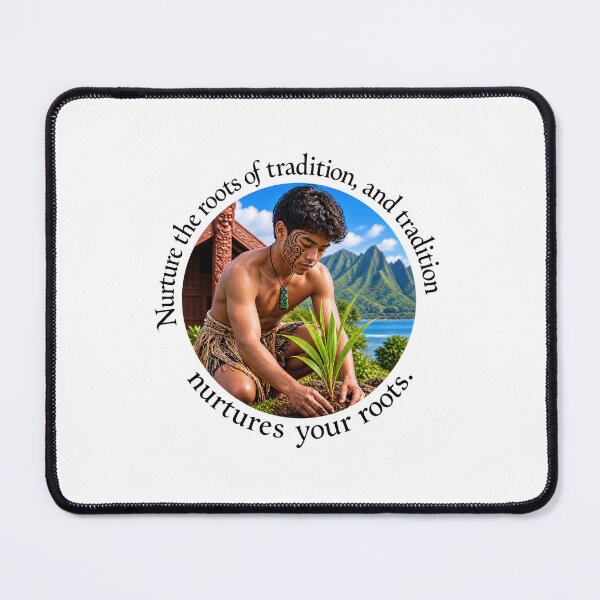 Item preview, Polynesian Heritage Proverb - Nurture the roots of tradition | Pacific Art designed and sold by ShakaLife.org.