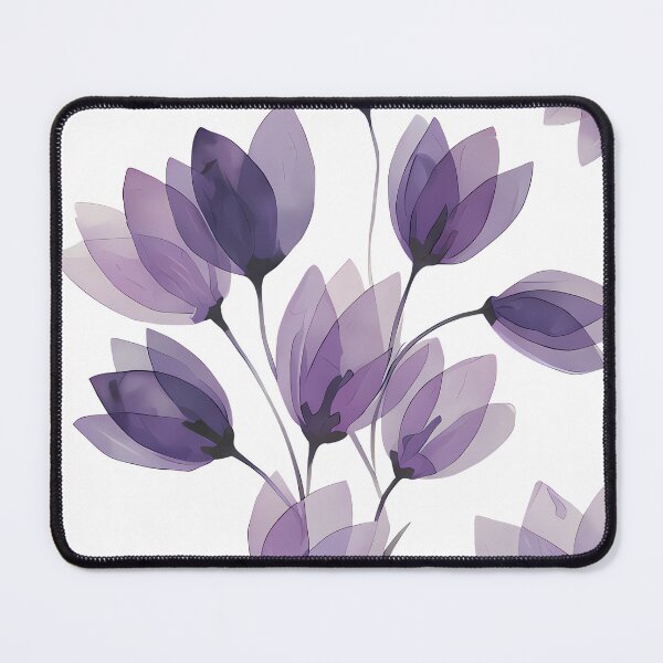 Item preview, watercolor style violet flowers designed and sold by SuperMama1973.