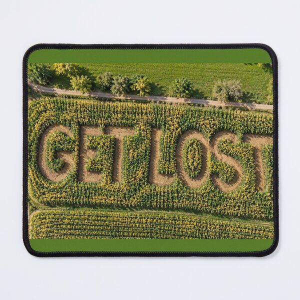 Item preview, Get Lost – Funny Cornfield Aerial Humor designed and sold by LuluLeb.