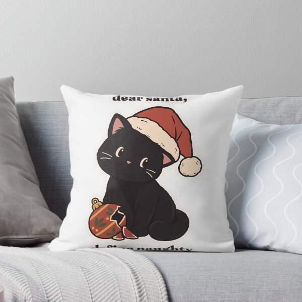 Item preview, Black Cat Christmas Dear Santa Define Naughty designed and sold by OuqCreations.