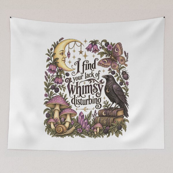 Item preview, Lack of Whimsy Gothic Crow and Moon designed and sold by NoeValdric.